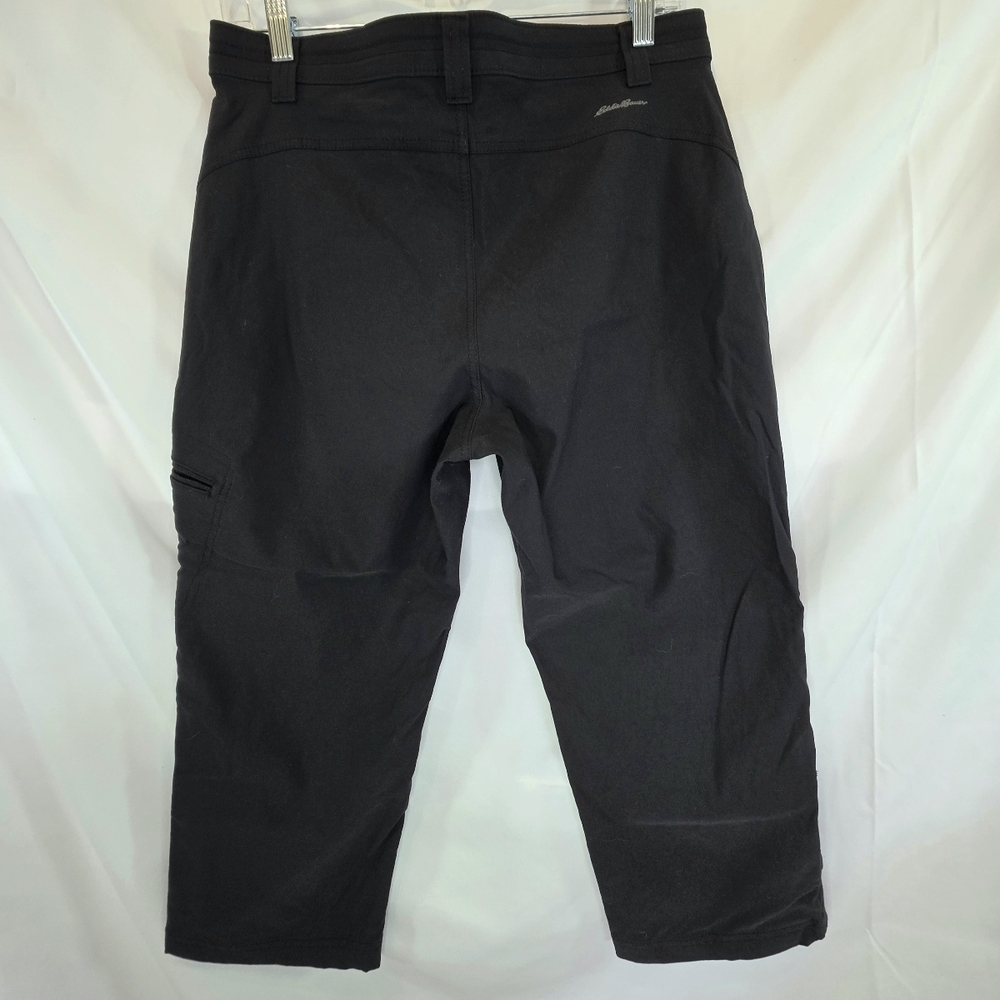 Eddie Bauer Women's Black Cargo Crop Pants Lots of Pockets Size 10 - Picture 7 of 7